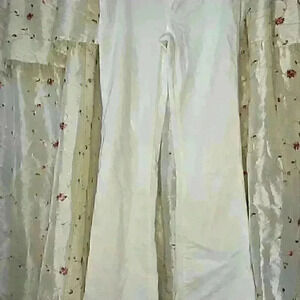 Vintage Guess Co. White Stretch Flare Pants‎ Size 26  Y2K Double Button